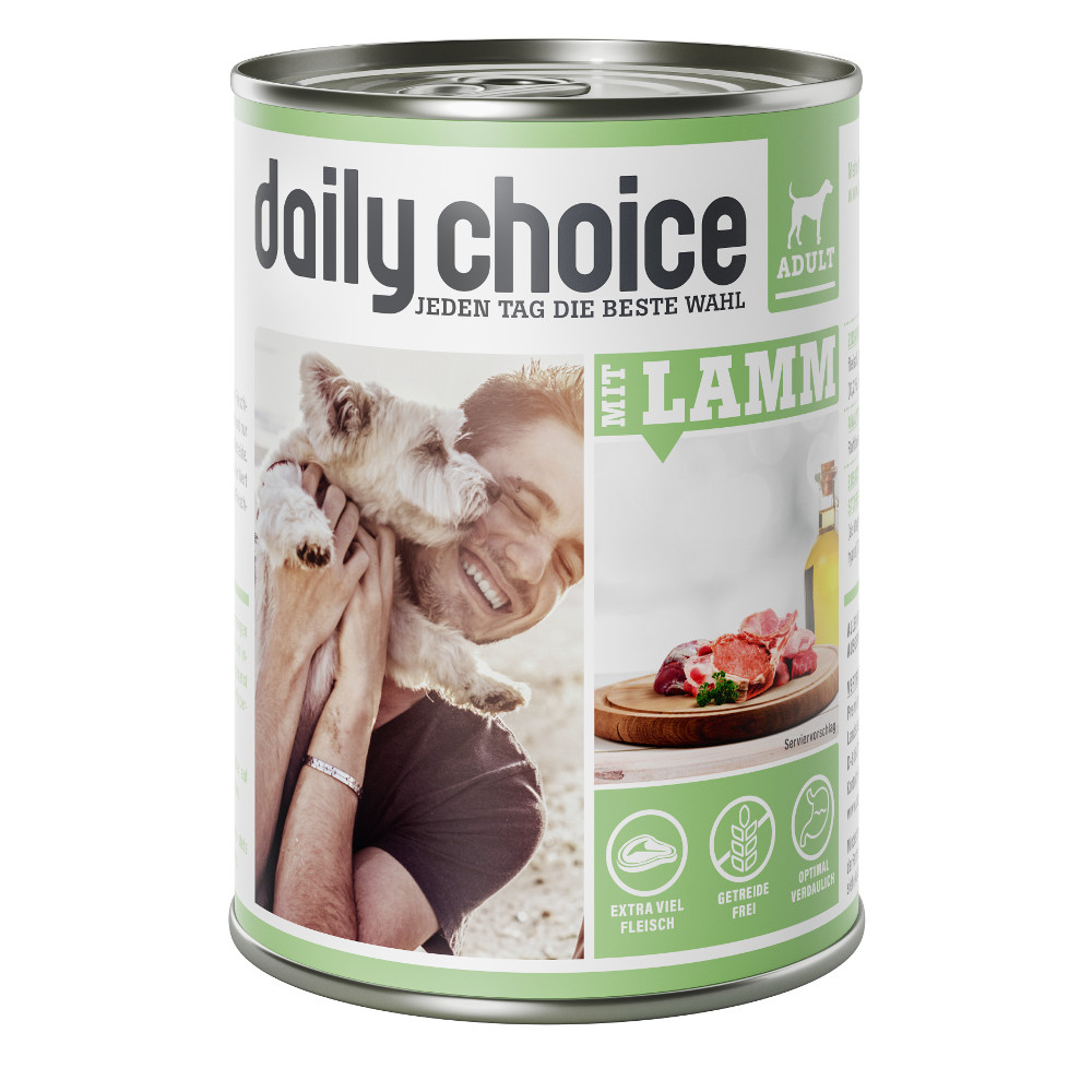 daily choice Hund Nassfutter mit Lamm