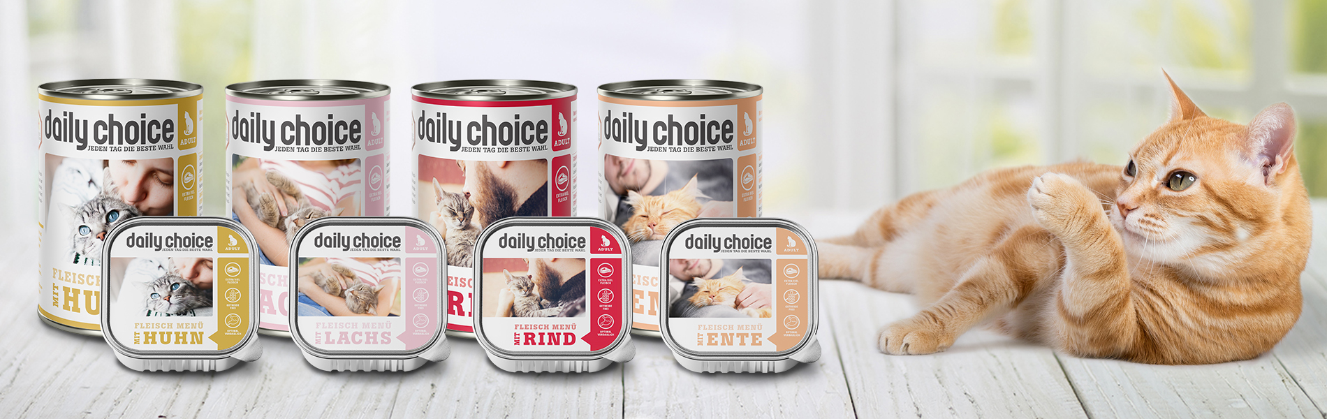 daily-choice Katze Nassfutter Fleischmenü Getreidefrei