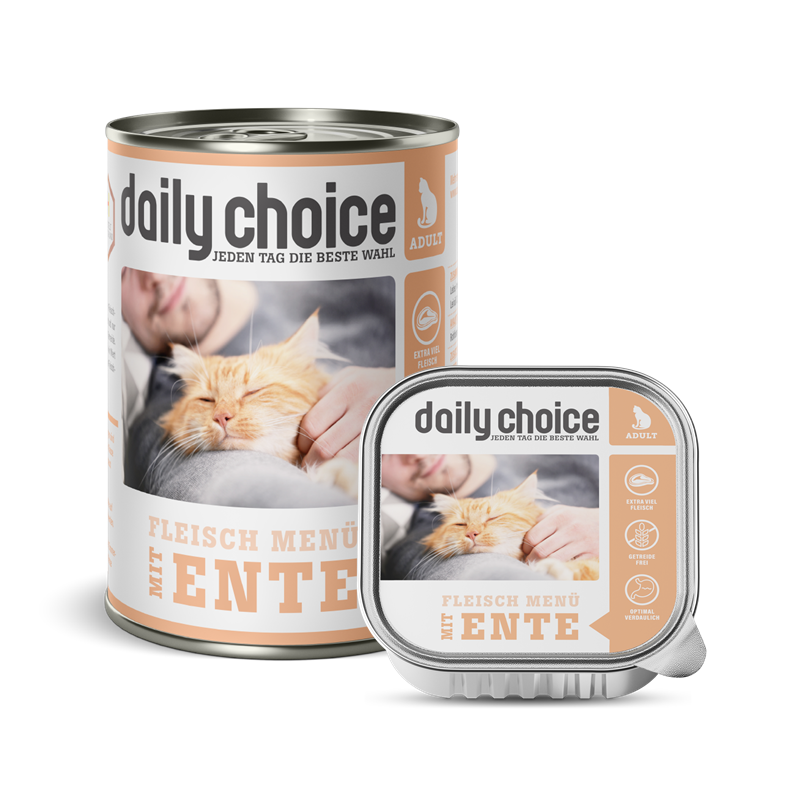 daily-choice Katze Nassfutter mit Ente