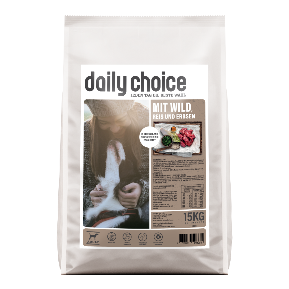 daily choice Hundefutter basic wild