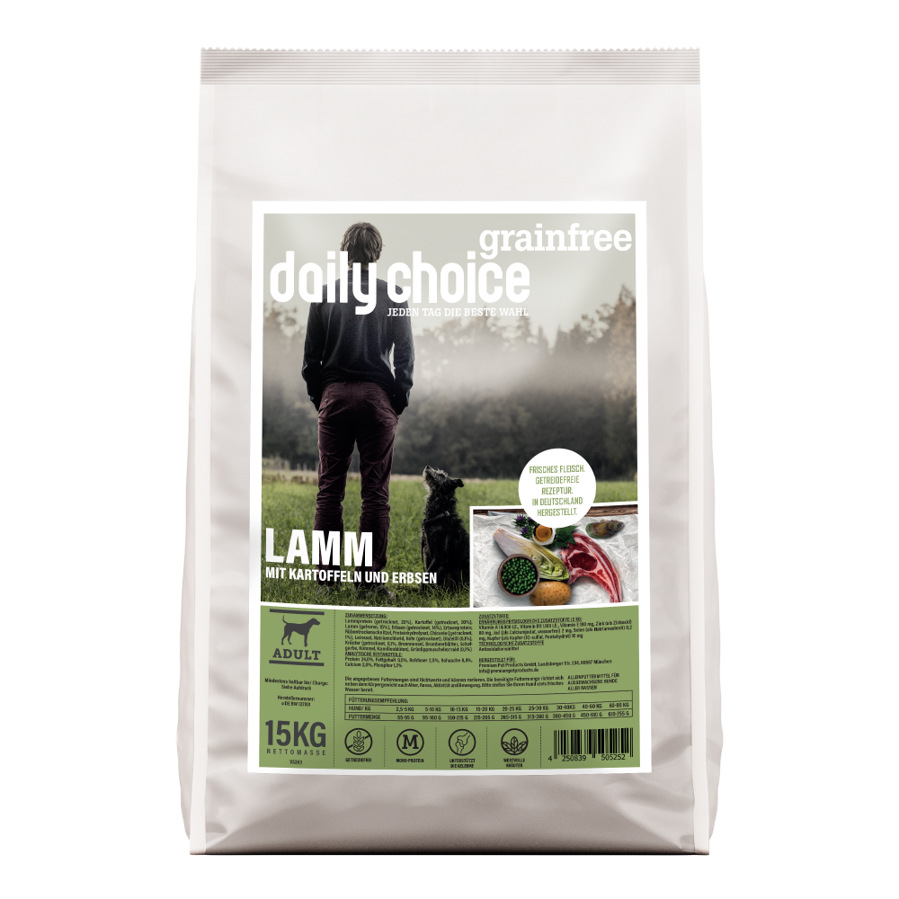 daily choice Trockenfutter Hund grainfree Lamm